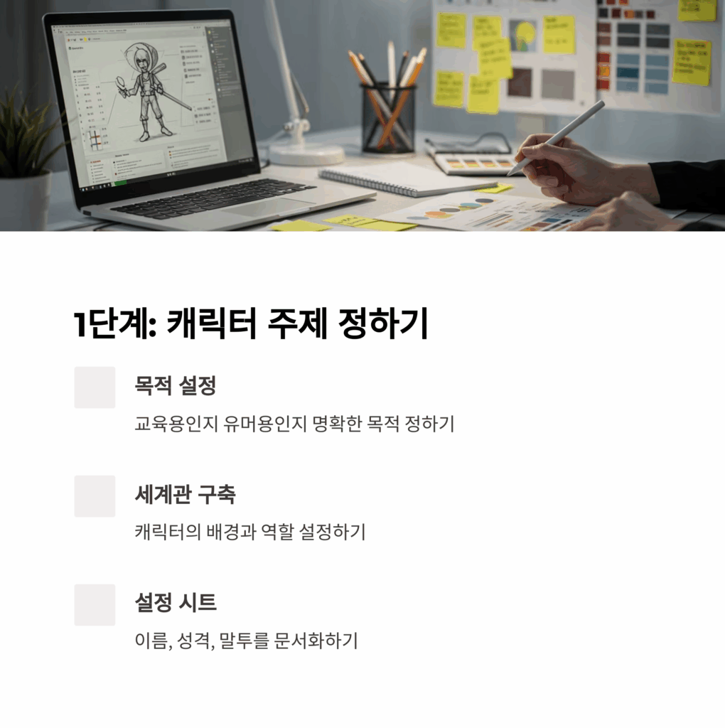 캐릭터 주제(컨셉) 정하기